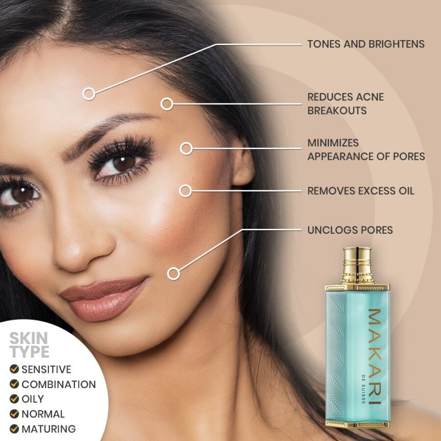 Makari Classic Skin Purifying FACE Cleansing Toner Perfume, Cologne